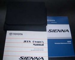 2008 Toyota Sienna Owner's Manual Set