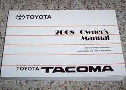 2008 Toyota Tacoma Owner's Manual
