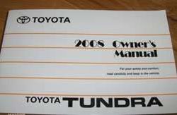 2008 Toyota Tundra Owner's Manual