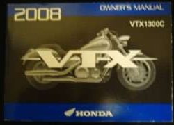 2008 Honda VTX1300C Motorcycle Owner's Manual