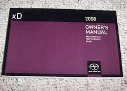 2008 Scion xD Owner's Manual