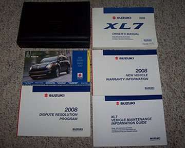 2008 Suzuki Grand Vitara XL-7 Owner's Manual Set