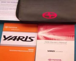 2008 Toyota Yaris Hatchback Owner's Manual Set