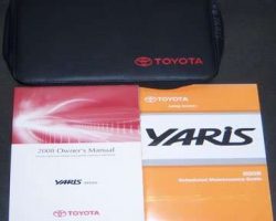 2008 Toyota Yaris Sedan Owner's Manual Set