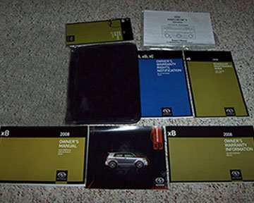 2008 Scion xB Owner's Manual Set