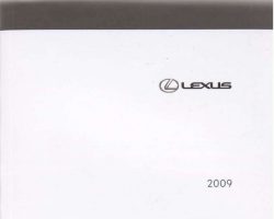 2009 Lexus LS600h L Owner's Manual