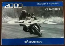 2009 Honda CBR600RR Motorcycle Owner's Manual