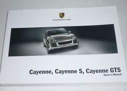 2009 Porsche Cayenne, Cayenne S & Cayenne GTS Owner's Manual