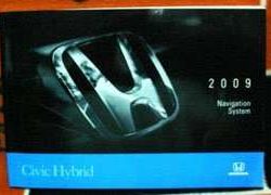 2009 Honda Civic Hybrid Navigation System Owner's Manual