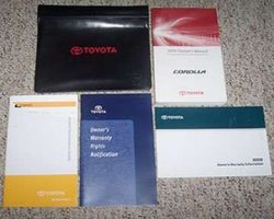 2009 Toyota Corolla Owner's Manual Set