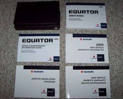 2009 Suzuki Equator Owner's Manual Set