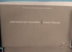 2009 Infiniti G37 Convertible Owner Operator User Guide Manual
