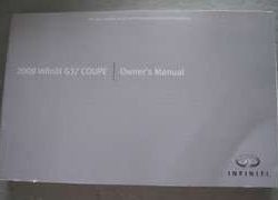 2009 Infiniti G37 Coupe Owner's Manual