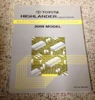 2009 Toyota Highlander Hybrid Electrical Wiring Diagram Manual