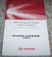 2009 Toyota Highlander Hybrid Navigation System Owner's Manual