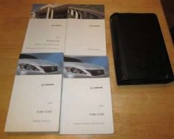 2009 Lexus IS350 & IS250 Owner's Manual Set