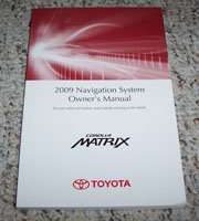 2009 Toyota Corolla Matrix Navigation System Owner's Manual