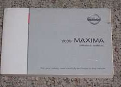 2009 Nissan Maxima Owner's Manual