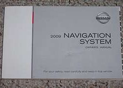 2009 Nissan 350Z Roadster Navigation System Owner's Manual