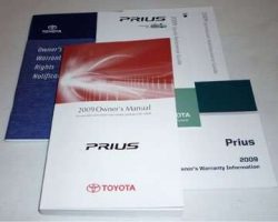 2009 Toyota Prius Owner's Manual Set