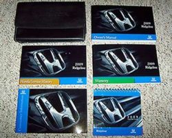 2009 Honda Ridgeline Owner's Manual Set
