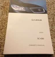 2009 Lexus SC430 Owner's Manual