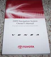 2009 Toyota Venza Navigation System Owner's Manual