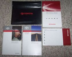 2009 Toyota Venza Owner's Manual Set