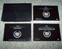 2009 Cadillac XLR Owner's Manual Set