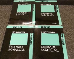 2010 Toyota Prius Service Repair Manual