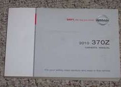 2010 Nissan 370Z Owner Operator User Guide Manual