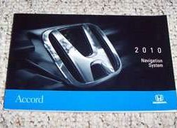 2010 Honda Accord Navigation System Owner's Manual