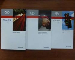 2010 Toyota Avalon Owner's Manual Set