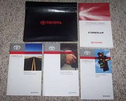 2010 Toyota Corolla Owner's Manual Set