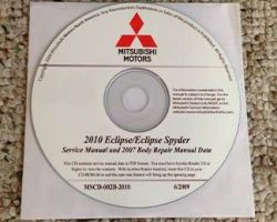 2010 Mitsubishi Eclipse & Eclipse Sypder Service and Body Repair Manual CD