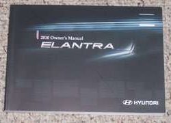 2010 Hyundai Elantra Owner's Manual