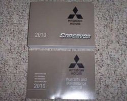 2010 Mitsubishi Endeavor Owner's Manual Set