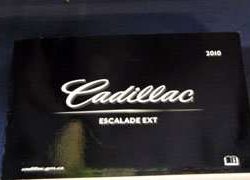 2010 Cadillac Escalade EXT Including Navigation Owner's Manual
