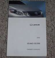 2010 Lexus GS460 & GS350 Owner's Manual