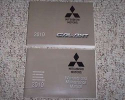 2010 Mitsubishi Galant Owner's Manual Set