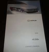 2010 Lexus HS250h Owner's Manual