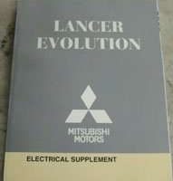 2010 Mitsubishi Lancer Evolution Electrical Supplement Manual