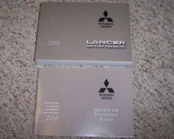 2010 Mitsubishi Lancer Sportback Owner's Manual Set