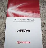 2010 Toyota Corolla Matrix Owner's Manual