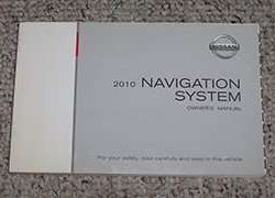 2010 Nissan Versa Navigation System Owner's Manual