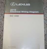 2010 Lexus SC430 Electrical Wiring Diagram Manual