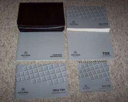 2010 Acura TSX Owner's Manual Set