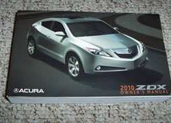 2010 Acura ZDX Owner's Manual