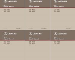 2011 Lexus GS460 & GS350 Service Repair Manual