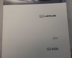 2011 Lexus GS450h Owner's Manual
